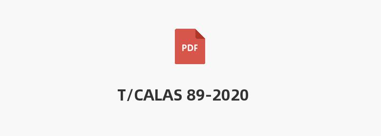 T/CALAS 89-2020